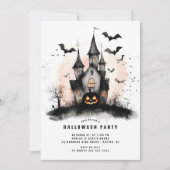 Maison hantée Halloween Fête Invitation (Devant)