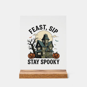 Maison Hantée Halloween Gravure Vintage Épouvantab
