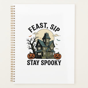 Maison Hantée Halloween Gravure Vintage Épouvantab