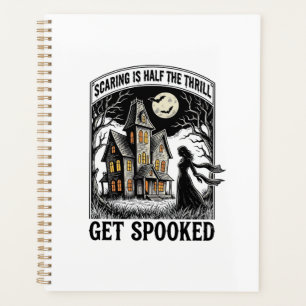 Maison Hantée Halloween Gravure Vintage Horreur S
