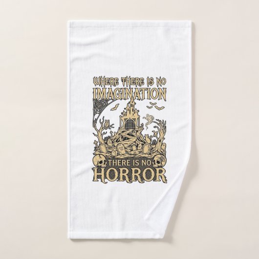 Maison Hantée Halloween Horreur Imagination Cimeti (Serviette à main)