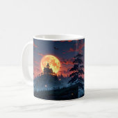Maison hantée Halloween Mug - Éffrayant Anime (Devant gauche)