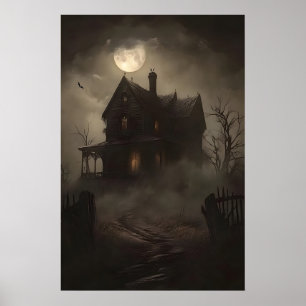 Maison hantée impression mystérieuse, Halloween ho