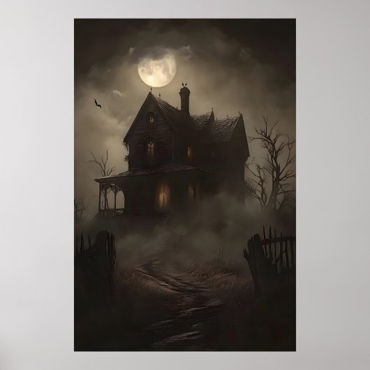 Maison hantée impression mystérieuse, Halloween ho (Devant)
