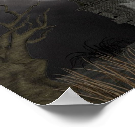 Maison hantée Oh mon affiche (Coin)