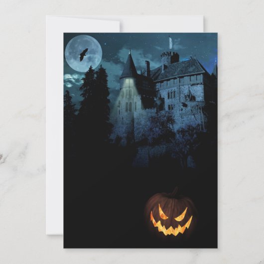 Maison hantée sur une colline Invitation (Dos)