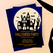 Maison hantée sur une colline Invitation de fête d