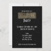 Maison Hantée vintage Halloween Fête Invitation (Dos)