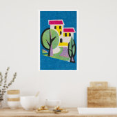 Maison Jaune - Impression Boîte d'Allumettes - Art (Cuisine)