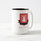 Maison Lapin Mère de Bunnies Café Mug (Devant droit)