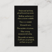 Maison mignonne et animaux de compagnie Cartes de  (Dos)