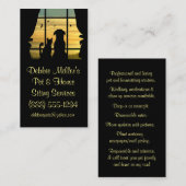 Maison mignonne et animaux de compagnie Cartes de  (Devant / Derrière)