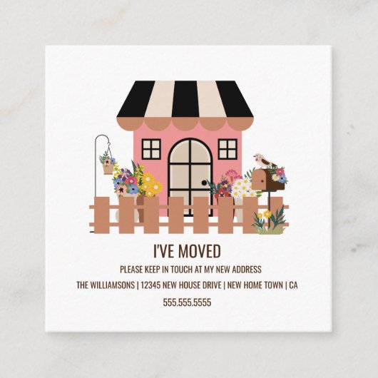 Maison mignonne | Nouveau Faire-part de déménageme (Devant)