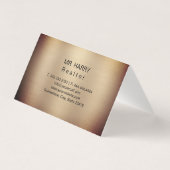 Maison Moderne Logo Immobilier Noir & Or (Back)