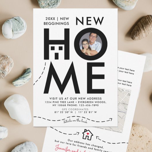 Maison Moderne Noir Et Blanc Nouvelle Carte D'Adre