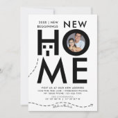 Maison Moderne Noir Et Blanc Nouvelle Carte D'Adre (Devant)