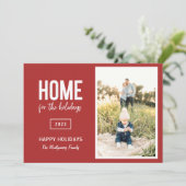 Maison Moderne Pour Les Vacances Photo Carte De Va (Debout devant)