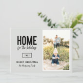 Maison Moderne Pour Les Vacances Photo Carte De Va (Debout devant)