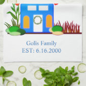 Maison / Nouvelle Maison Nom de famille Serviette  (Plié)