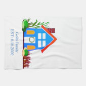 Maison / Nouvelle Maison Nom de famille Serviette  (Horizontal)