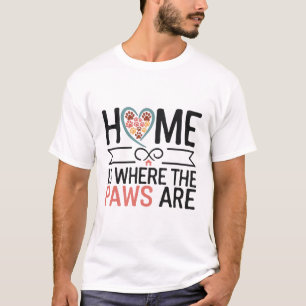 maison où les pattes sont T-shirt