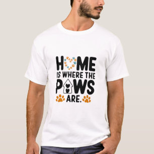 maison où les pattes sont T-shirt