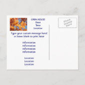 MAISON OUVERTE ! Cartes postales Invitations Evéne (Dos)