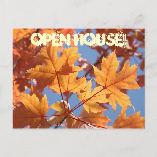 MAISON OUVERTE ! Cartes postales Invitations Evéne (Devant)