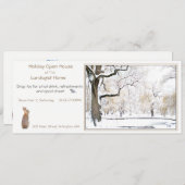 Maison ouverte pour les fêtes : invitation (Devant / Derrière)