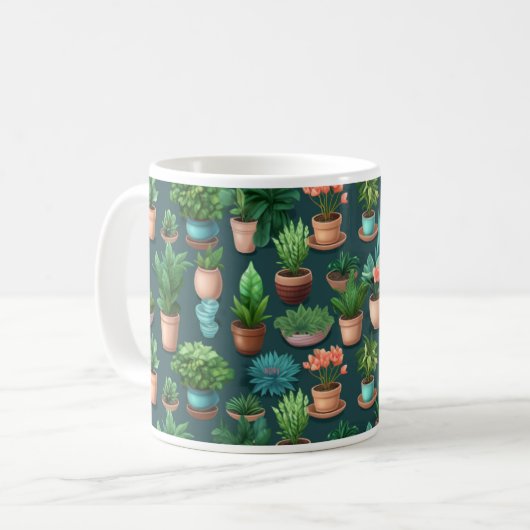 Maison Plante de café Mug (Devant gauche)