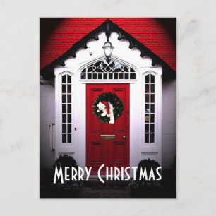 Maison pour la carte postale de Noël