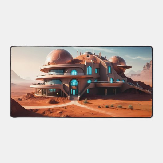 Maison Red Planet - AI Villa futuriste du désert (Recto)