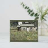 Maison rustique en Fleur sauvage Carte postale (Debout devant)