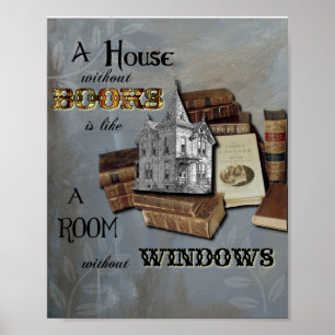 Maison sans livres Collecte Poster d'art ou impres