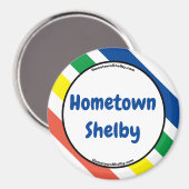 Maison Shelby Fun Couleurs Réfrigérateur Aimant (Recto/Verso)