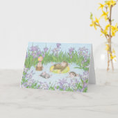 Maison-souris Designs® - Carte pour notes (Fleur jaune)