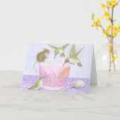 Maison-Souris Designs® - cartes de note (Fleur jaune)