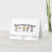 Maison-Souris Designs® - cartes de note (Dos)