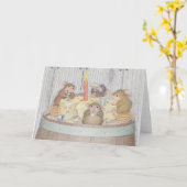 Maison-Souris Designs® - cartes de note (Fleur jaune)