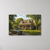 Maison Suburbaine Classique avec Art Mural de Voit (Recto)