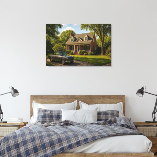 Maison Suburbaine Classique avec Art Mural de Voit (Insitu(Chambre))