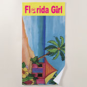 Maison sur une serviette de plage par Florida Girl (Devant)