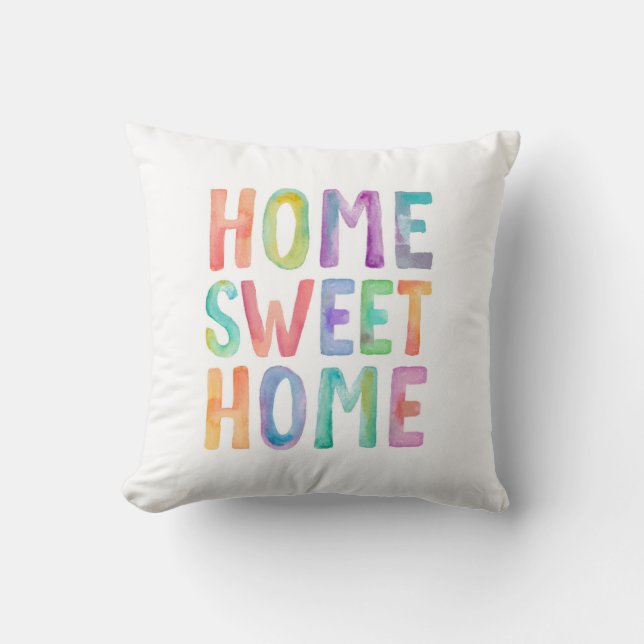 MAISON SWEET HOME EAU COULEUR | COUSSIN (Recto)