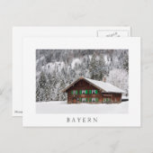 Maison traditionnelle en bois à Bayern carte posta (Devant / Derrière)