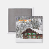 Maison traditionnelle en bois en Bavière aimant te (Recto/Verso)