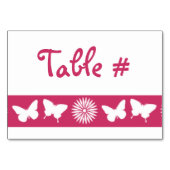 Maisonnettes et papillons dans la carte table de f (Dos)