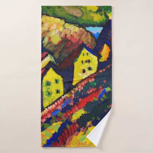 Maisons à Murnau, Wassily Kandinsky (Serviette de bain)