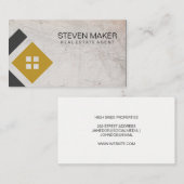 Maisons | Carte de visite d'agent immobilier (Devant / Derrière)