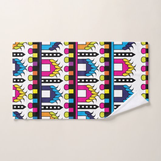 Maisons colorées (Serviette à main)