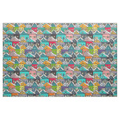 Maisons Colorées En Tissu Hiver (Fat Quarter)